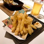 沖縄久茂地 おりがみ - ＊もちもちサキイカ天ぷら（¥520）