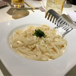 沖縄久茂地 おりがみ - ＊明太クリーミーうどん（¥680）