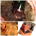 東 - ◆まずは「スパークリング」から。この日はワインに詳しいT君が一緒なので、すべてお任せ。^^