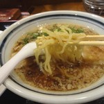 虹橋食堂 - セットのハーフラーメン