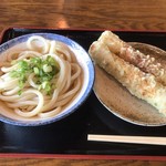 エコランド鵜足津 - うどん+竹輪_2017年7月
