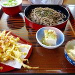 善磯 - かき揚げそば（冷）500円