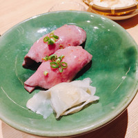飛騨牛一頭家 馬喰一代 名古屋WEST - 飛騨牛にぎり(^^♪