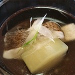 湖里庵 - 鱸と冬瓜の汁碗。