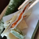 湖里庵 - 鮒寿しのはさみ揚げ、リフトアップ。