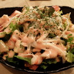 鉄板焼 malibu - ◆海老とトマトとアボカドのサラダ＠６８０円