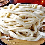 元祖田舎っぺうどん - 「塩肉ネギ（温かいつけ汁）もり」のうどん