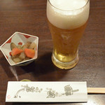 さらしな総本店 - 生アサヒスーパードライ（570円）