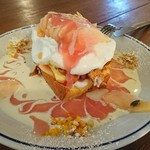 cafe zakka  hinatabocco - 桃のショートケーキ