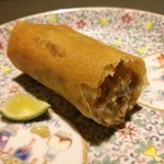 茶禅華 - 松茸の春巻き