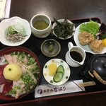 ホテルなはり　レストラン - 柚子まぐろ丼セット1880円
