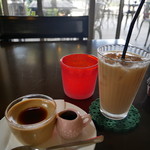 71076571 - 黒糖プリン&アイスミルクティ after