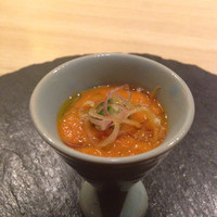 瀧口 - ①今月のアミューズ
                くみあげ豆腐のガスパッチョ