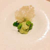 リナシメント - 枝豆ペコリーノチーズチュイル