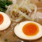 ソラノイロ トンコツ&キノコ - 味玉