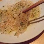 チカラヤ - 活〆ヒラメのカルパッチョ
