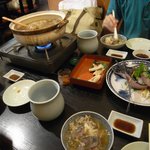 多助割烹 - スッポンなべを囲む