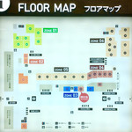なご家 - 名駅のコンコースに隣接する食堂街のマップ。手前(下)がコンコース。