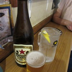 立ち呑みのさのや - 瓶ビールとチューハイレモン