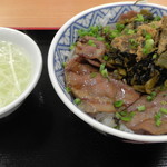 Chouja Harasa Bisu Eria Kudari Sukei Shoku Fu-Doko-To - H29年7月、タン塩丼（千円）