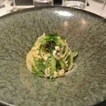 リストランテ カノフィーロ - 真イカときゅうりのアーリオオーリオ　フェデリーニ