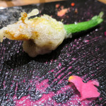 焼肉 うしみつ - 花ズッキーニ 肉詰め