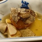 さ行 - 胡麻豆腐、サマートリュフのせ　ポルチーニのあんかけで