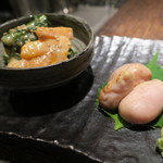 床島 - 白子の燻製はメニューにあればぜひ！