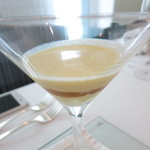 ラ クレリエール - 長野県産ゴールドラッシュのムース　髭茶のジュレのカクテル