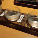 h Nanairo Temariuta - 日本酒飲み比べセット（八海山・山間米・ほまれ）