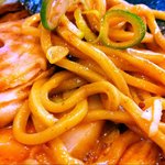 中華蕎麦 とみ田 - 中華蕎麦 とみ田 特製中華蕎麦 麺アップ