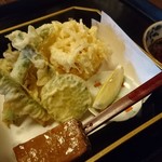 蕎麦彩膳 隆仙坊 - 「天ぬき」は要は蕎麦抜きの天麩羅いろいろ