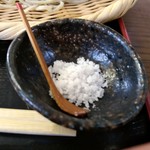 二八そば ひらい - 【2017.8.6(日)】手挽き二八そば(並盛)1,000円の塩