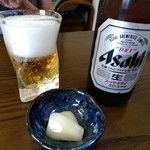 二八そば ひらい - 【2017.8.6(日)】びんビール550円