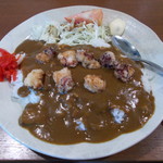 まるじゅう井とう - タコから揚げカレー（980円）