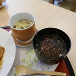 日本料理 くう雅 - 味噌汁と茶碗蒸し