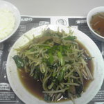 清華 - 2011/03/09 ニラレバ炒め730円