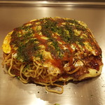 お好み焼き輝 - ミックス玉のモダン焼き