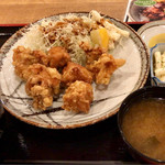 備長扇屋 - 唐揚げ定食 580円