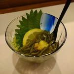 すし辰 - 3000円コース・蓴菜の酢の物