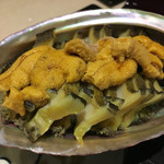 味あら井 - 藍島の雲丹と鮑