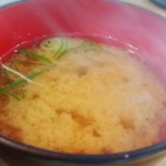 みね家 - ベビーホタテの味噌汁