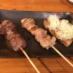 Yakitori Toriichi - 串焼き３種盛り合わせ