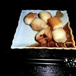 スモークソルト - 「自家製ベーコン」：銘柄豚“上州豚”を使用。仄かな甘みさえ感じます♪