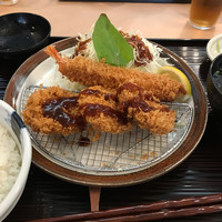 とんかつ まい泉 青山本店 - ランチヒレかつ定食＋エビフライ
