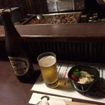 おかめ - ６・１０　ラガービールと付き出し