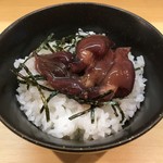 Nikusobajoni - ミニホタルイカの赤造り丼