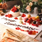 【Anniversary Plan】＋건배주 스파클링 와인＋특제 애니버서리 케이크