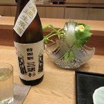 白 - 半合で/三緒杉 菩提元 純米無濾過生原酒(奈良今西酒造)