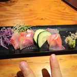 日本酒と創作和食 寿司 真気 - きんめ刺身